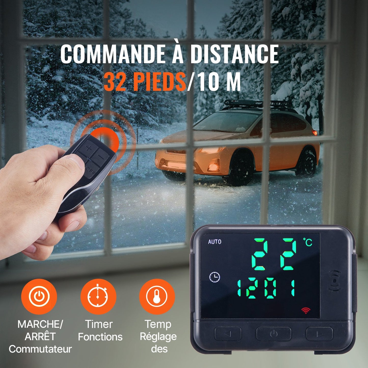 Diesel Air Heater All-in-one 12V 5KW LCD Remote Control for Car RV