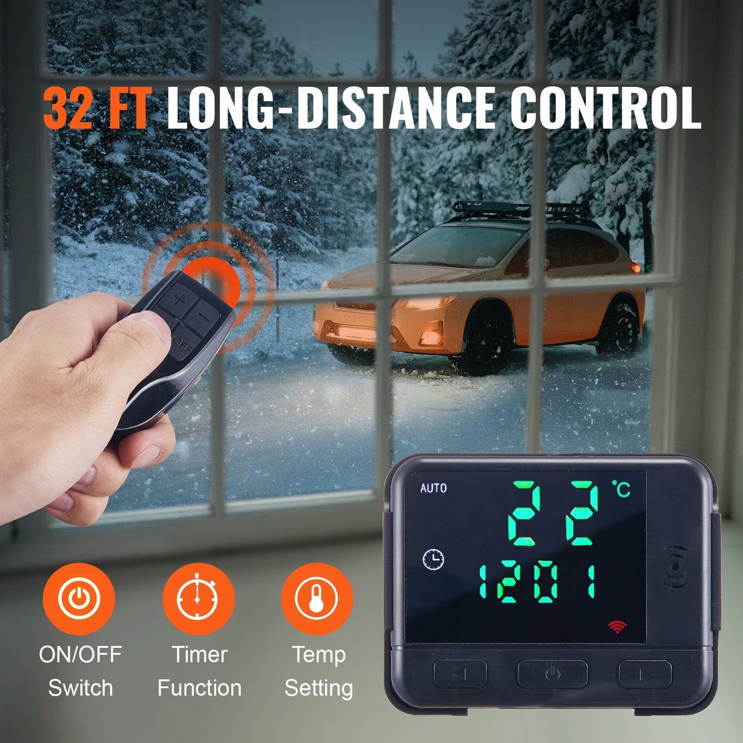 Diesel Air Heater All-in-one 12V 8KW LCD Remote Control for Car RV