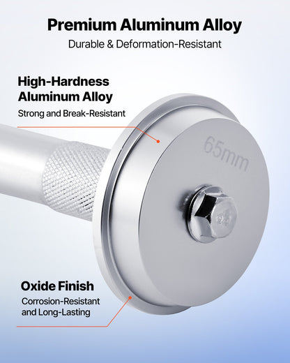 Bearing Press Kit, 10 Pcs, Bearing Race and Seal Driver Set with 9 Bushings and Handle Shaft, Bushing Driver Tool Set, Heavy Duty Aluminum Alloy Removal Installation Tool Kit with Storage Case