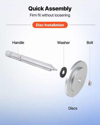 Bearing Press Kit, 7 Pcs, Bearing Race and Seal Driver Set with 5 Bushings, Handle Shaft and Extension Rod, Bushing Driver Tool Set, Heavy Duty Removal Installation Tool Kit with Storage Case