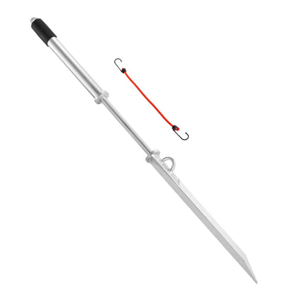 Sandspik för båtankare, 90 cm glidande ankare för strandankare, galvaniserade kolstålankare för båtar, strandankare för grunt vatten, för att säkra vattenskoter, PWC, pontonkajak på stränder och sandbankar