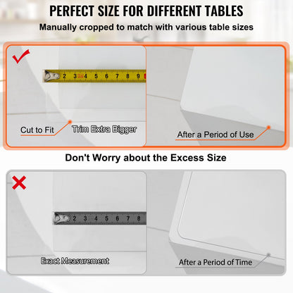 Thick Plastic Table Cover 84x 42 Inch Thick Clear Table Protector Clear PVC Tablecloth Table Top Protector 1.5mm Thick Table Cover Rectangular Table Pads for Dining Room Table Desk