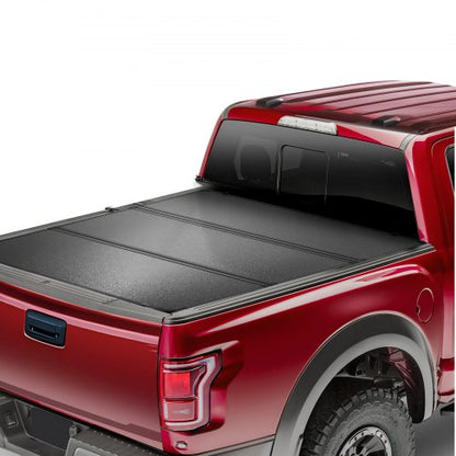 Tri-Fold Truck Bed Tonneau Cover, Compatible with 2019-2024 Chevy Silverado GMC Sierra 1500 (NOT FIT 19-24 Classic) 5'8" Bed, Fit 5.8' x 5.3' (70" x 63.3") Inside Bed, 400 lbs Capacity, Black