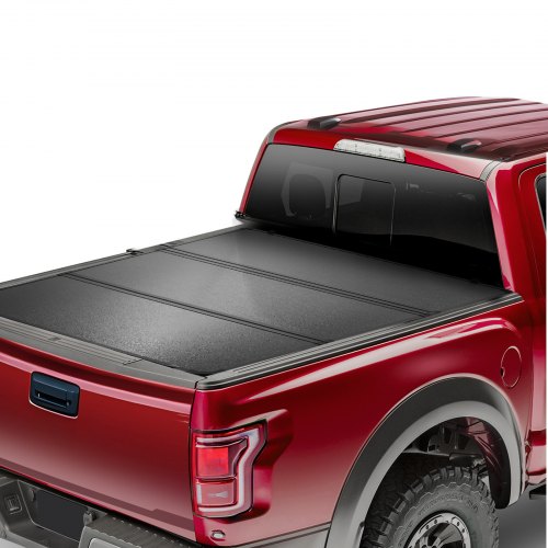 Tri-Fold Truck Bed Tonneau Cover, Compatible with 2019-2024 Chevy Silverado GMC Sierra 1500 (NOT FIT 19-24 Classic) 5'8" Bed, Fit 5.8' x 5.3' (70" x 63.3") Inside Bed, 400 lbs Capacity, Black