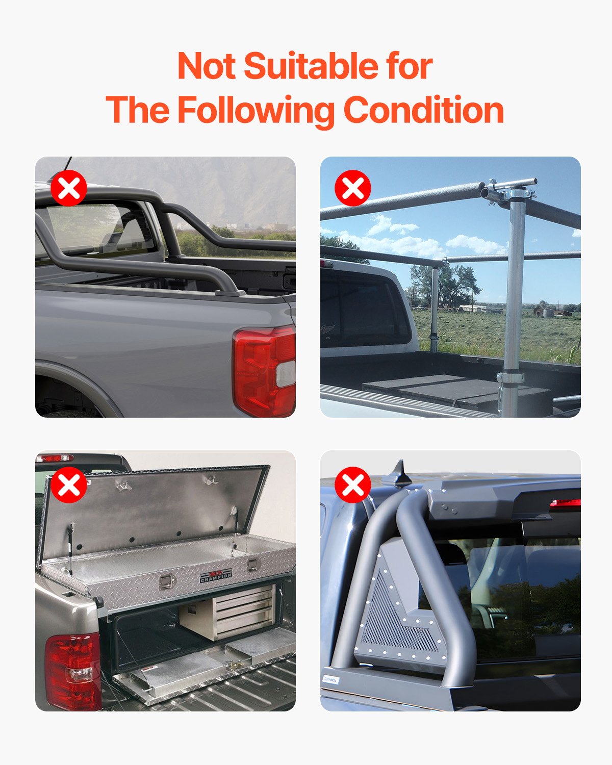 Tri-Fold Truck Bed Tonneau Cover, Compatible with 2019-2024 Chevy Silverado GMC Sierra 1500 (NOT FIT 19-24 Classic) 5'8" Bed, Fit 5.8' x 5.3' (70" x 63.3") Inside Bed, 400 lbs Capacity, Black