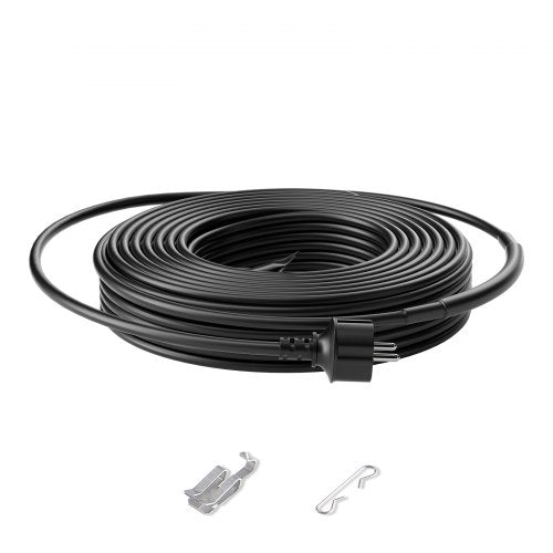 Self-Regulating Pipe Heating Cable, 4m 16W/m Heat Tape for Pipes, Roof Snow Melting De-icing, Gutter and Pipe Freeze Protection