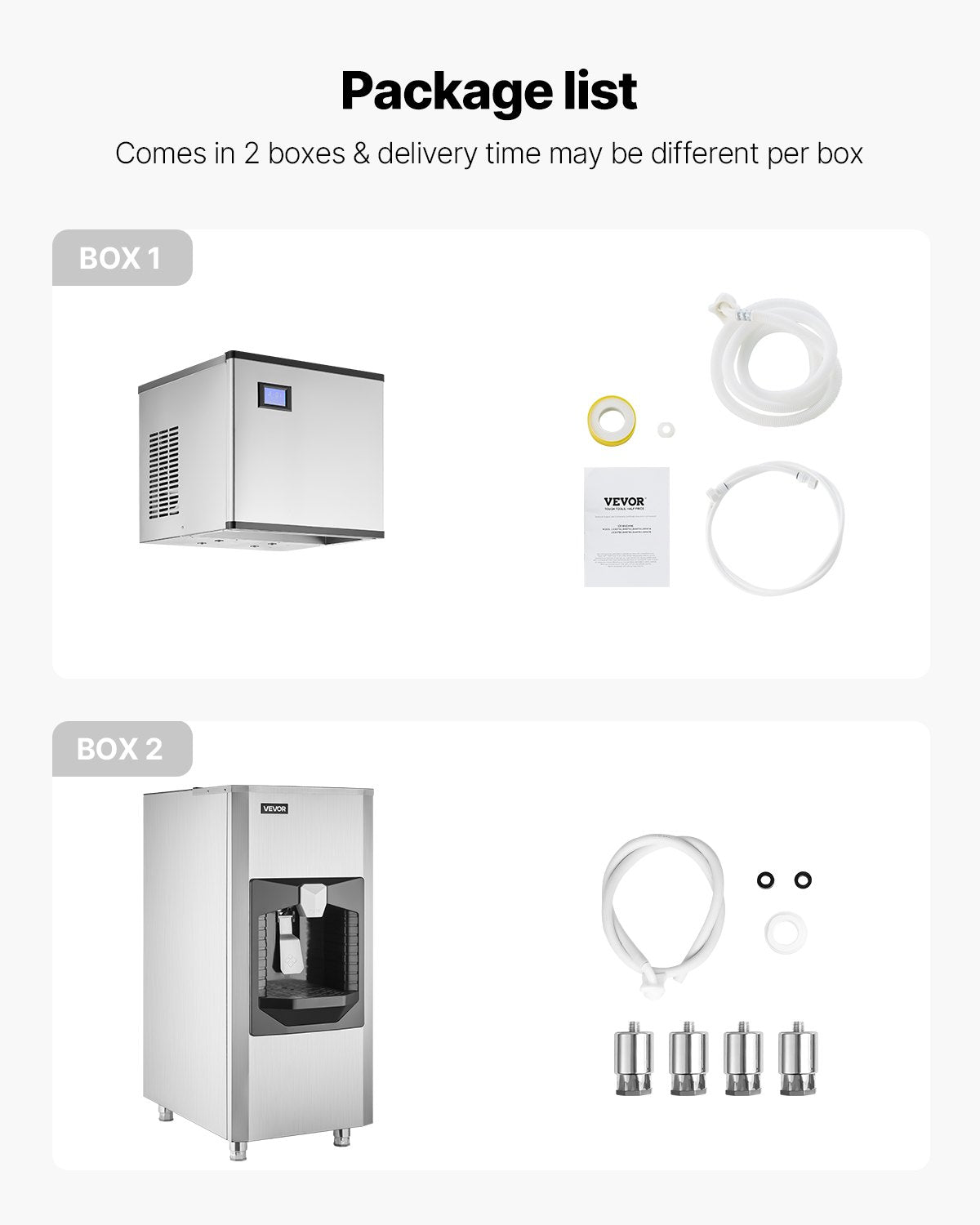 Kommersiell ismaskin, 500 lbs/dag ismaskin, 180 lbs stor isförvaringsbehållare med 20 lbs/min automatisk isdispensering, självrengörande ismaskin med pekskärm för bar, café, restaurang