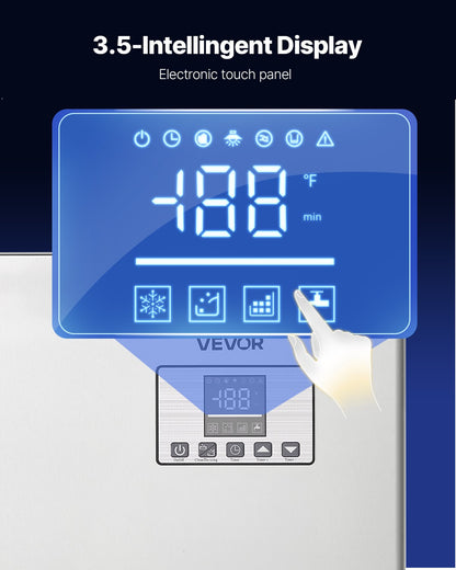 Commercial Ice Maker Machine, 181KG/24H Ice-Making Machine with 136KG Stainless Steel Storage Bin, Auto Self-Cleaning Ice Maker with Touchscreen for Bar Cafe Restaurant Business Commercial