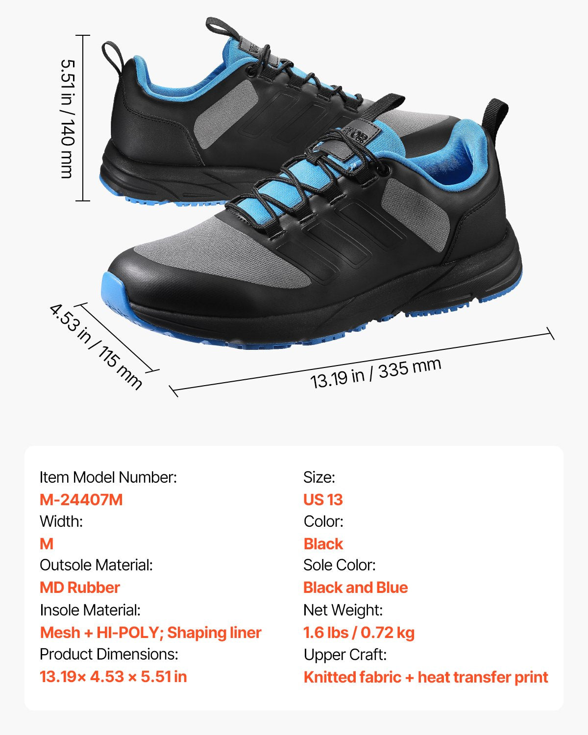 Cross Training Shoes, M Width Sneakers UK Size 12, Wide Toe Box Shoes with Arch Support & Adjustable Lace-up, Training Shoes for Running, Gymnastics, Dog Walking, and Weightlifting (Black)