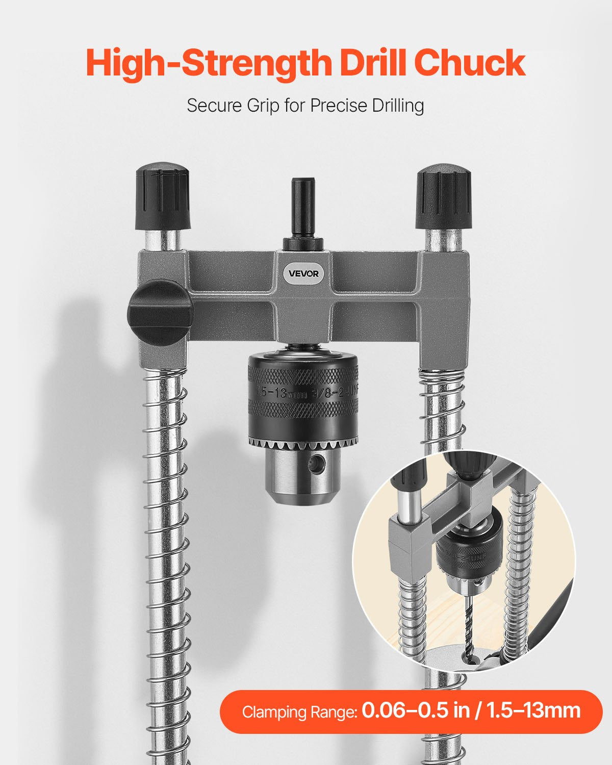 Drill Guide, Multi-Angle Press Portable Precision Drilling Guide Jig Attachment, with Large Handle and Mounting Holes, Aluminum Alloy, for Drilling Angled or Straight Holes, for Wood Working