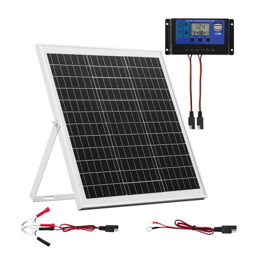 20W 12V solpanelsbatteriladdare, solcellsbatteriunderhållsladdare med intelligent MPPT-kontroller och justerbart monteringsfäste, IP67 vattentät för bil, båt, husbil, motorcykel, släpvagn