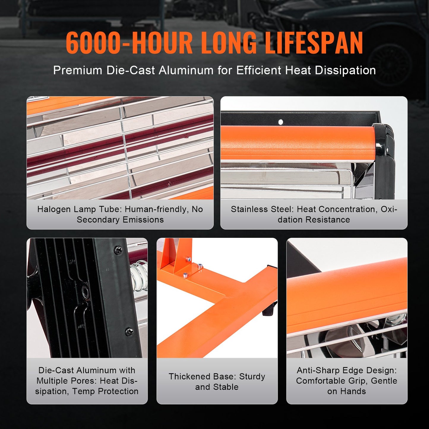 Infraröd härdningslampa, 2200W 1–60 min timer, automatisk uppvärmning av härdningslampa för bil med fäste, 5,17 kvm bakyta, sprayvärmare för bakning, färgtork för reparation på plats, motortorkning