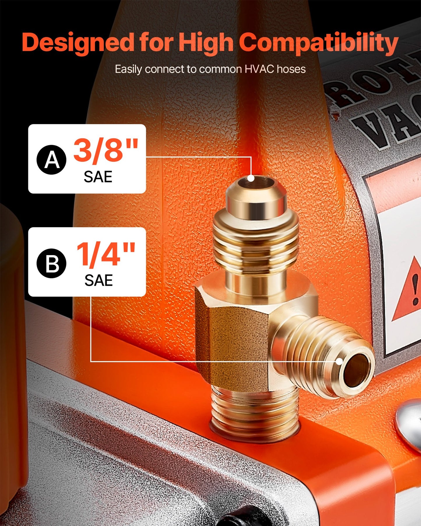 Vakuumpump, 100 L/min, HVAC enstegs roterande lamell AC-vakuumpump, för R134a R22 R410a-system, med oljeflaska, 4-polig motor, 5 Pa, för underhåll av fordonsluftkonditionering, hartsavgasning