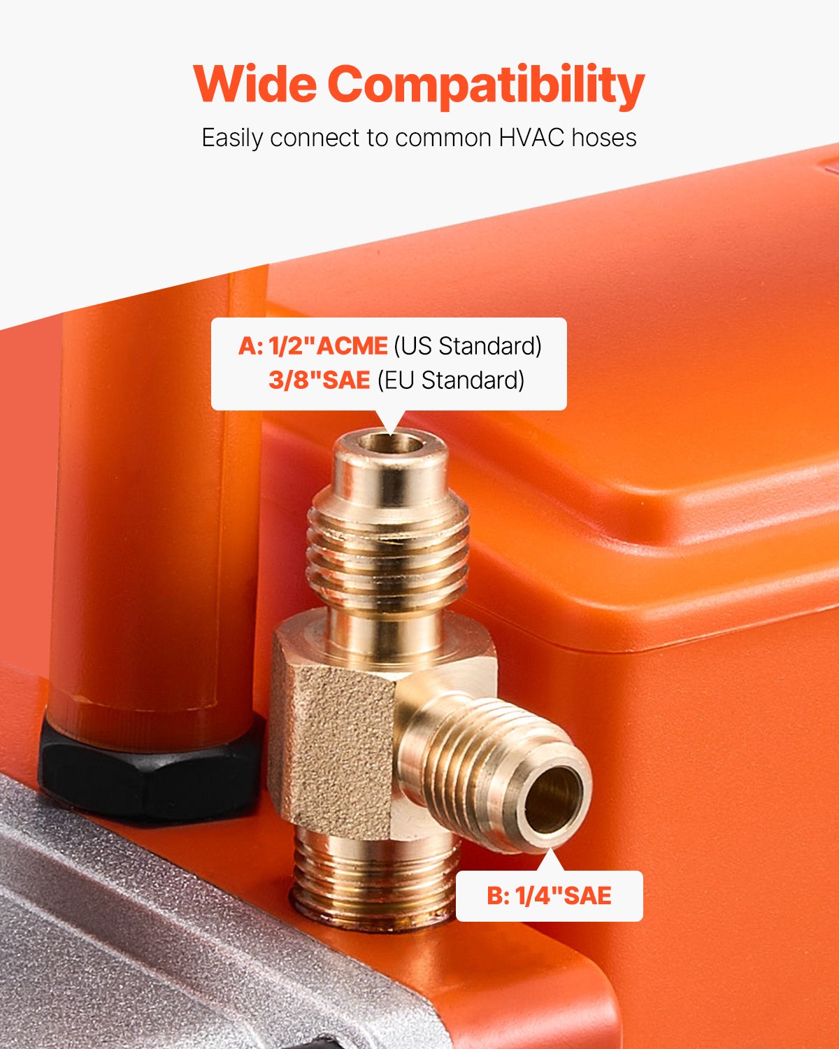 Vacuum Pump, 367 L/min(6 CFM), HVAC 2 Stage Rotary Vane Vacuum Pump, for R134a R22 R410a Systems, Auto AC Vacuum Pump Kit with Oil Bottle, for Automotive Air Conditioner Maintenance Resin Degassing