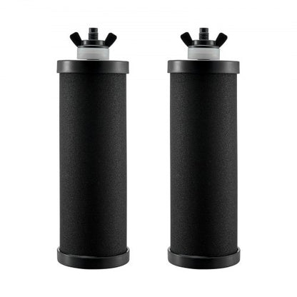 Water Filters Replacement, Purification Elements, Activated Carbon Replacement Filters, Easy to Replace Water Filter, Gravity Water Filter System, Compatible with Most Brands, Pack of 2, Black