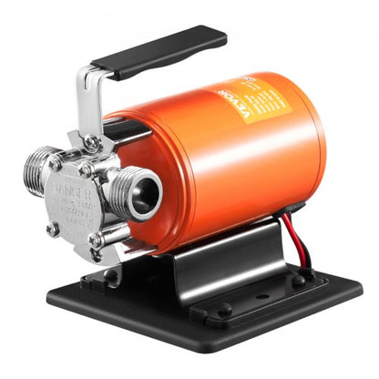 Vattenöverföringspump, 12V DC 23 L/min (360 GPH) 75W (1/10HP), bärbar elektrisk pump med 183 cm / 6 fot sugslangskit, impeller, sugsil, för trädgård, regntunna, pool, damm, bubbelpool, akvariumtömning