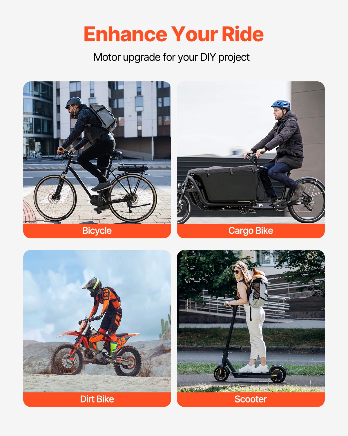 1800W Electric Brushless DC Motor, 48V 4500rpm Go Kart Electric Motor, Electric Dirt Bike Motor Engine for E-Bike Motorcycle Scooter DIY