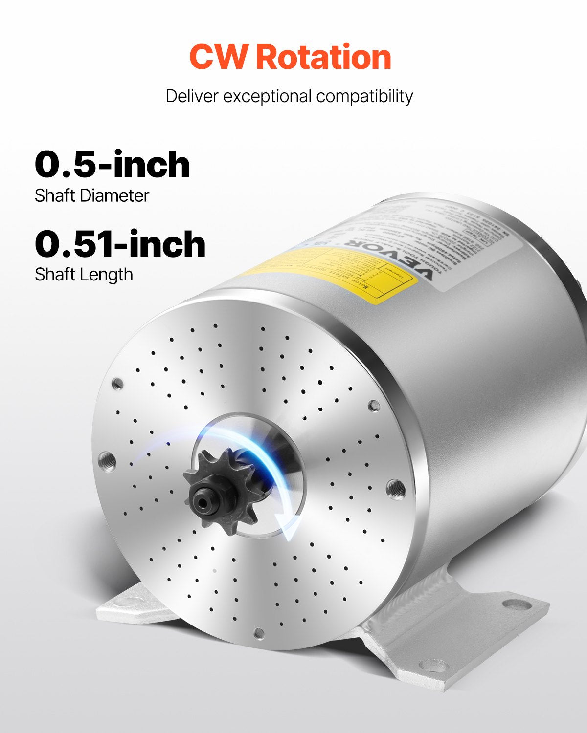 1800W Electric Brushless DC Motor Kit - 48V 4500rpm Motor with Upgraded Speed Controller, Foot Pedal and Throttle Grip Kit for Go Karts E-Bike Motorcycle Scooter