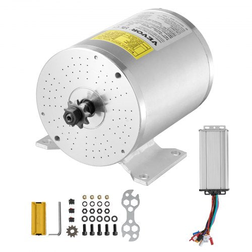2000W Electric Brushless DC Motor Kit - 48V 4300rpm Motor with Upgraded Speed Controller for Go Karts E-Bike Motorcycle Scooter