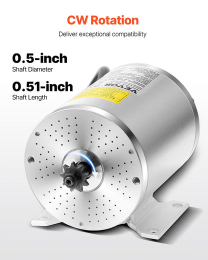 2000W Electric Brushless DC Motor Kit - 60V 4500rpm Motor with Upgraded Speed Controller for Go Karts E-Bike Motorcycle Scooter