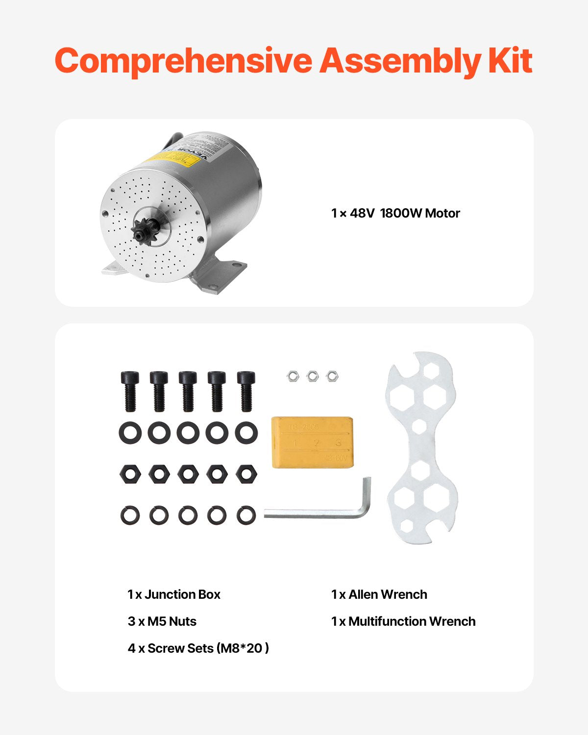 3000W Electric Brushless DC Motor, 72V 4900rpm Go Kart Electric Motor, Electric Dirt Bike Motor Engine for E-Bike Motorcycle Scooter DIY