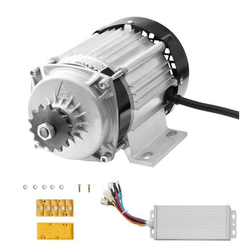 750W Electric Brushless DC Motor Kit - 48V 2700rpm Motor with Upgraded Speed Controller for Go Karts E-Bike Motorcycle Scooter