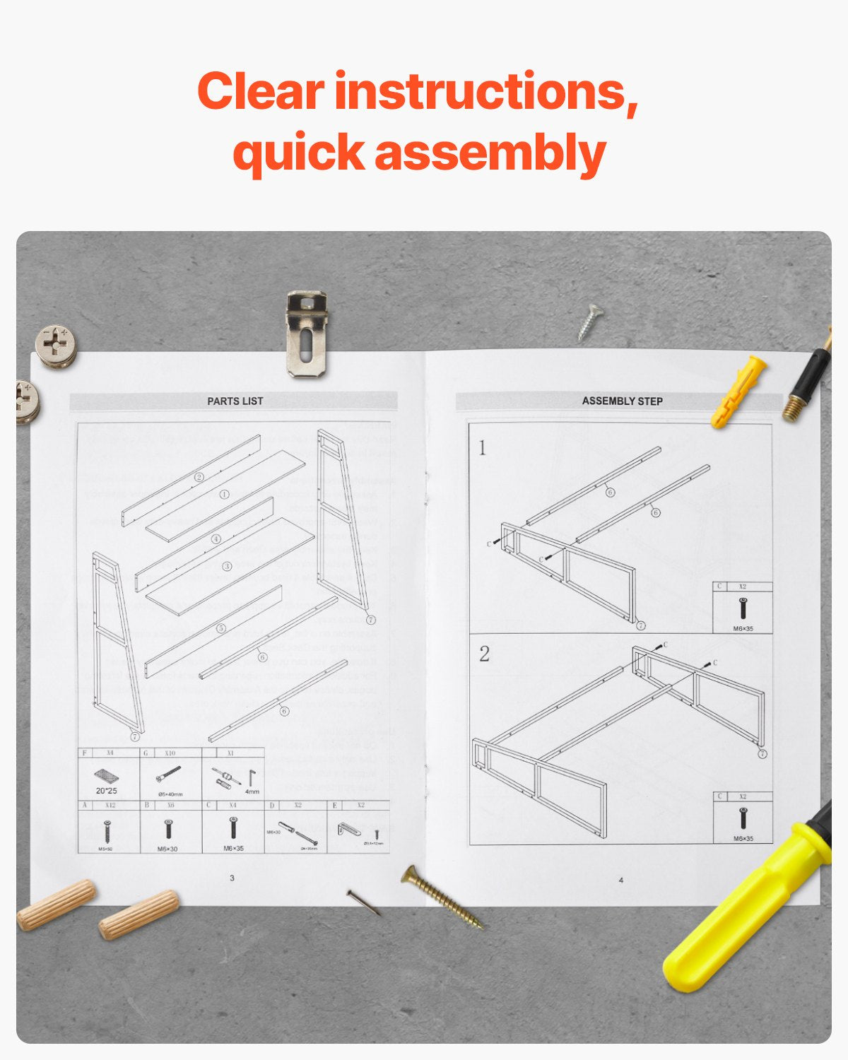 Desktop Bookshelf, 2-Tier Desktop Storage Organizer, 37.4" x 12.6" x 35.4" Office Desk Storage Rack Display Shelf, Desktop Bookshelf Hutch with Anti-Slip Feet Pads, for Office, Home & Dorm, White