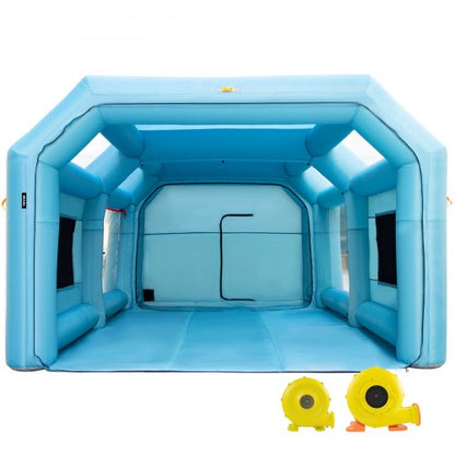 Inflatable Spray Booth Car Paint Tent 8.5 x 4.6 x 3 m Filter System 2 Blowers