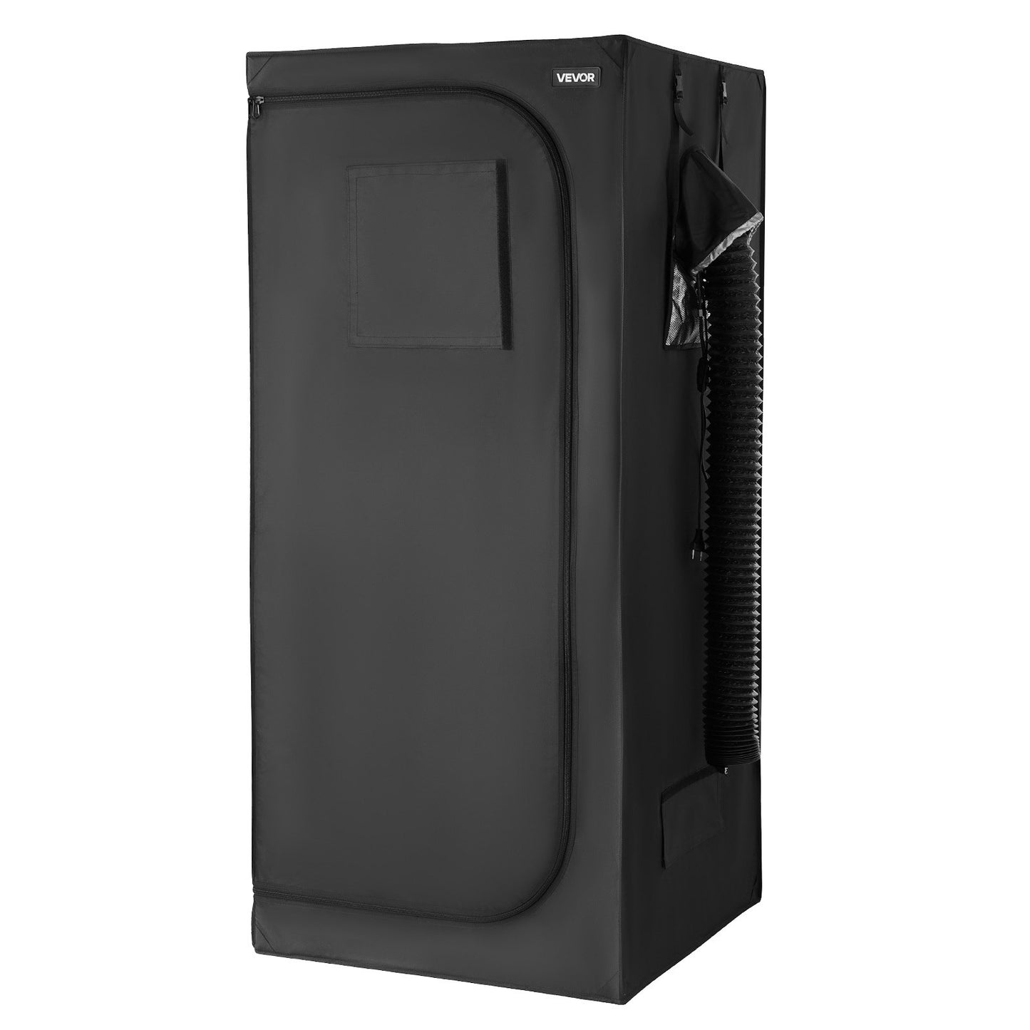 Inomhusväxttältkit, 80 x 80 x 180 cm, inomhusväxttält med fullspektrum LED-växtljus och ventilationssystem, 600D högreflekterande Mylar, odlingstält för blomstergrönsaker