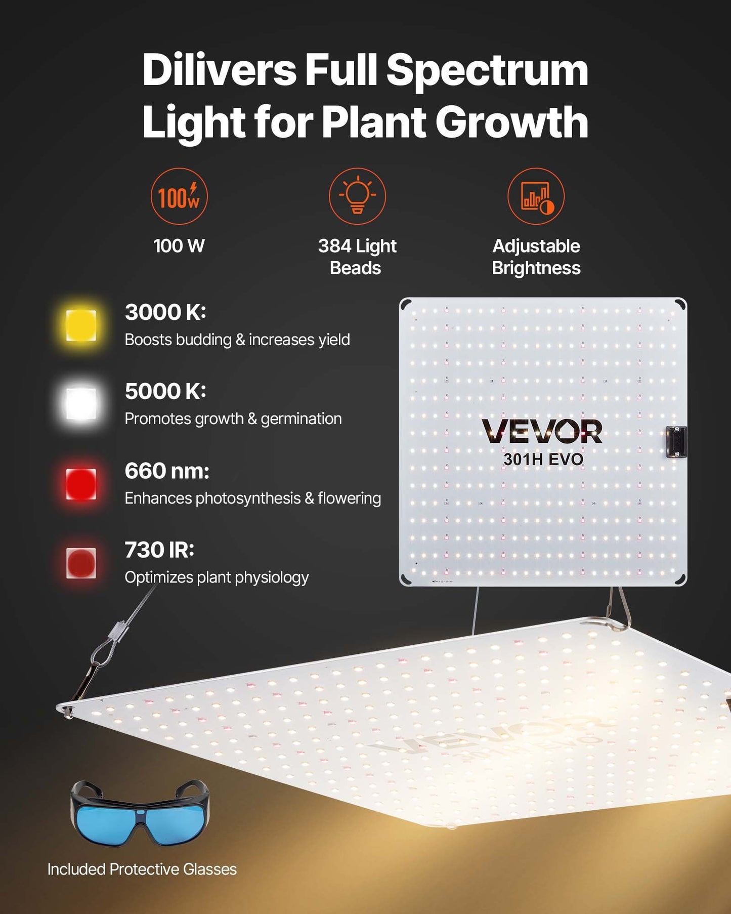 Inomhusväxttältkit, 60 x 60 x 180 cm, inomhusväxttält med fullspektrum LED-växtljus och ventilationssystem, 600D högreflekterande Mylar, odlingstält för blomstergrönsaker