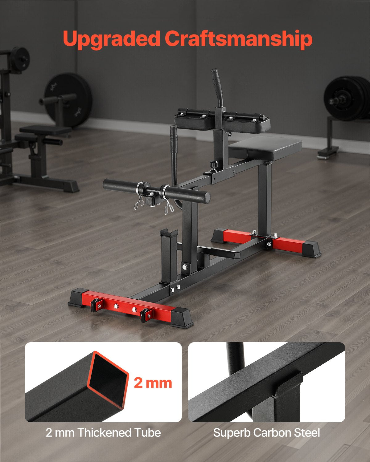 Seated Calf Machine, 440 LBS Capacity Calf Raise Machine, Seated Calf Raise Leg Exercise Home Gym, Calf Workout Training Equipment, Lower Body Specialty Machine, Fit 1/2 inch Weight Plates