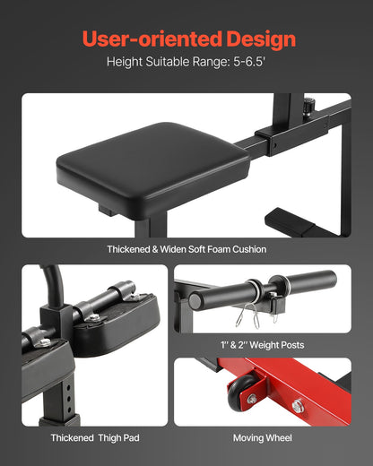 Seated Calf Machine, 440 LBS Capacity Calf Raise Machine, Seated Calf Raise Leg Exercise Home Gym, Calf Workout Training Equipment, Lower Body Specialty Machine, Fit 1/2 inch Weight Plates