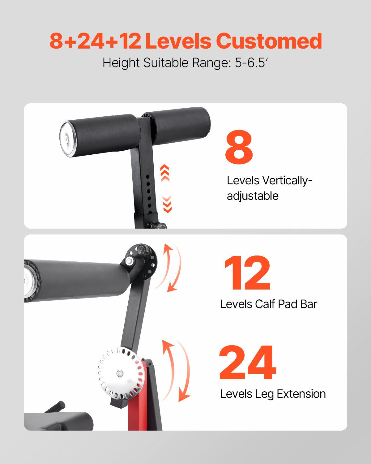 Benförlängnings- och curlmaskin, roterande benförlängning för lår i sittande position, justerbar utrustning för specialövningar för underkroppen, kraftig träningsbänk för hemmagym, kapacitet på 225 kg