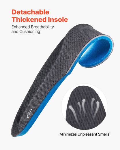 Men's Military Tactical Boots, 203 mm Combat Hiking Work Boots, Lightweight & Breathable Side Zipper Mens Motorcycle Interceptor Trooper Boot, for Outdoor Security Mountaineering, UK Size 9