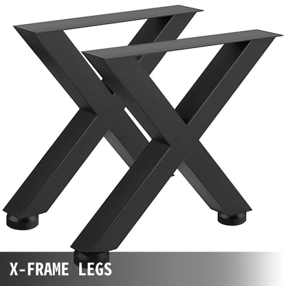 Metal Table Legs 28.4 x 31.1 Inch Black Table Legs Premium steel table legs with X-frame style Steel Bench Legs Country Style Table Legs Furniture Leg Perfect for Coffee Store Home Office Bar
