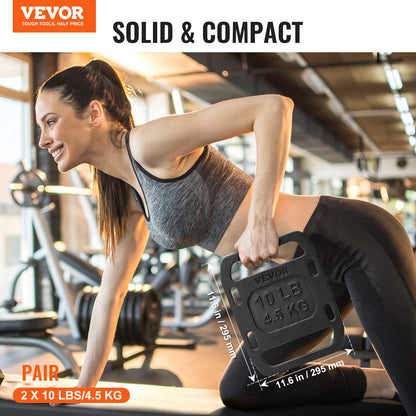 Gjutjärnsvikter för ruck, 10 lb par ruckplatta, viktade vikter för rucking, justerbar ruckplatta med remmar, för rucking, gungor, knäböj, styrketräning, tyngdlyftning, fitnessträning