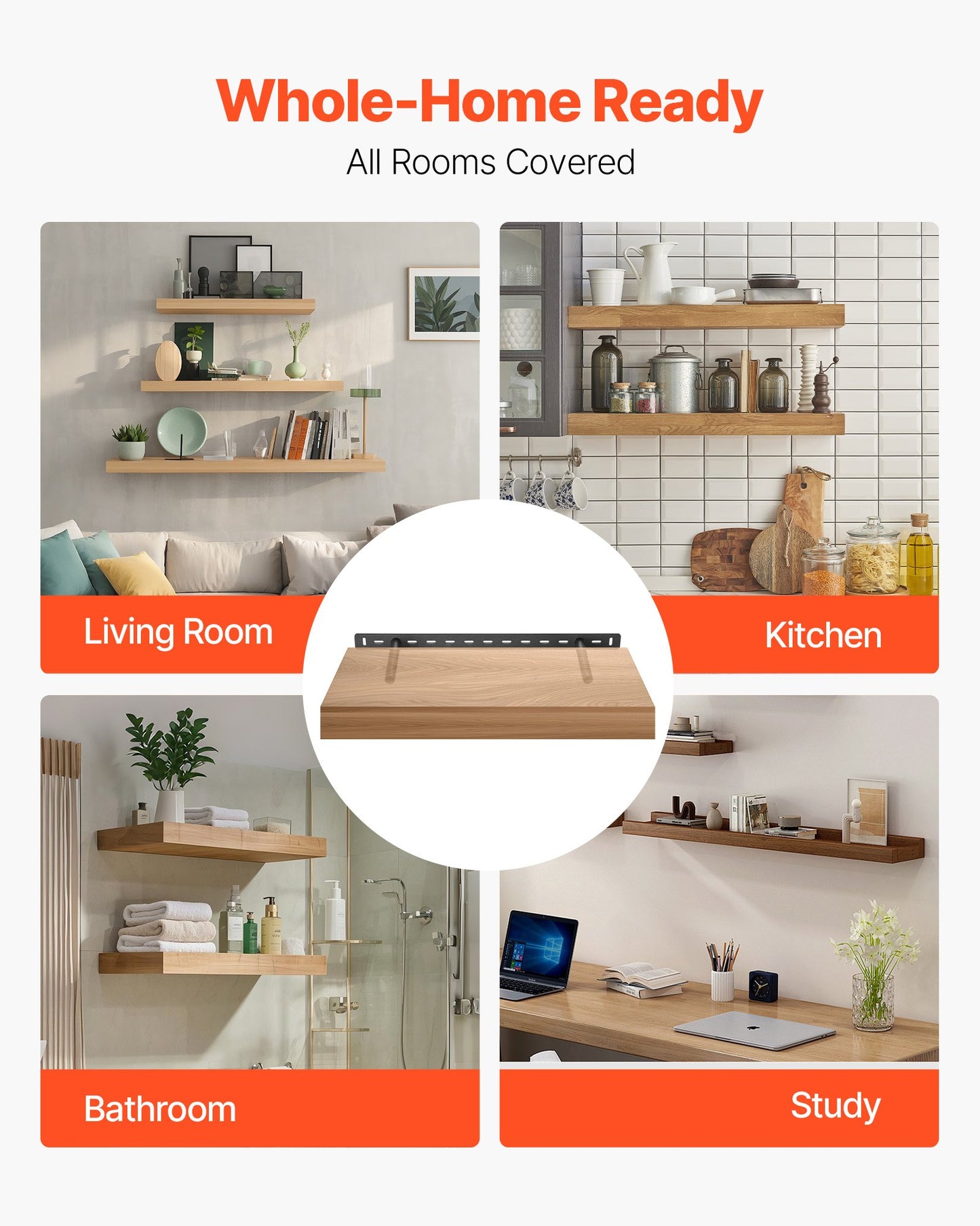 Flytande hyllkonsoler 2 st, 150 lbs/68 kg viktkapacitet, 22x6,2x1,5 tum / 558,4x157,4x38,1 mm, Robust stöd för dolda hyllkonsoler, Väggmontering Osynlig flytande hyllkonsol
