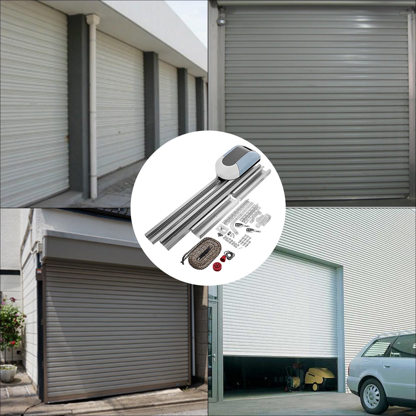 Roller Door Opener 1000N Garage Door Opener Operator Full Kit 150W Remote Control Electric Automatic Gate Openers Sliding Gates Kit