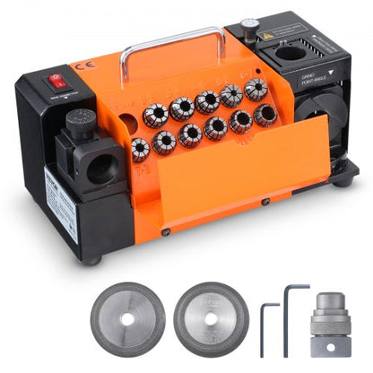 MR-13B Drill Bits Sharpener 3-13mm Bits Grinder Sharpener with 11 Collets