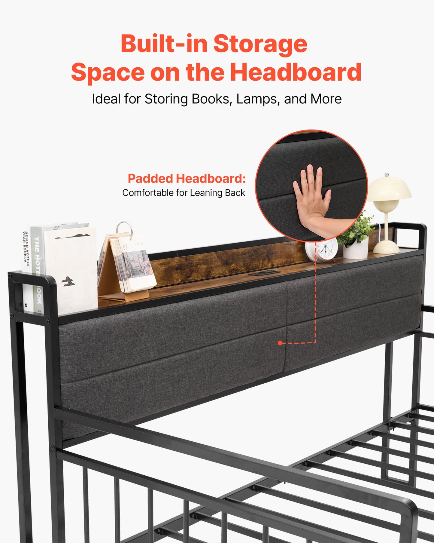 Twin Size Daybed Frame, Day Bed with Trundle, Heavy Duty Metal Platform Bed Frame with Charging Station, Twin Daybed with Metal Slats Support for Living Room, Bedroom, Guest Room, Easy Assembly