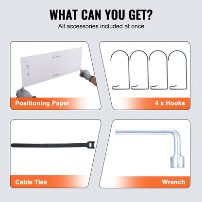 Garagehyllor, 2-pack, 4 x 2 fot kraftiga garagehyllor väggmonterade, 502 lbs lastkapacitet (totalt) Garageförvaringsställ flytande hyllor, lämpliga för verkstad, förråd, garageförvaring