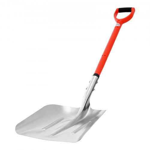 Snow Shovel for Driveway, 35cm Wide Aluminum Alloy Snow Shovel with D-shaped Handles, Large Capacity Snowplow Shovels, Lightweight Snows Removal Tool for Garden Car Camping