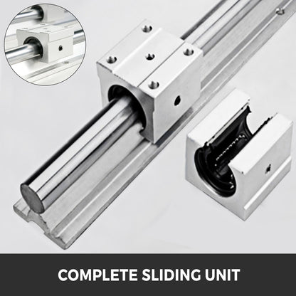 Linjärskena 2 st 500 mm SBR16 linjär glidskena 4 st SBR16UU lagerblock CNC-sats Linjärskenor och lagersats CNC-skenor Linjärskeneset för CNC-maskiner Automatiserade maskiner och utrustning