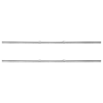 Linear Guide Rail Set, SBR20 1800mm, 2 PCS 70.9 in/1800 mm SBR20 Guide Rails and 4 PCS SBR20UU Slide Blocks, Linear Rails and Bearings Kit for Automated Machines DIY Project CNC Router Machines
