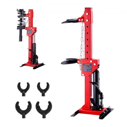Strut Spring Compressor, 4.5 Ton/4499.6 kg Hydraulic Jack Capacity, 1 Ton Rated Compression Force, Auto Strut Coil Spring Compressor Tool, Hydraulic Spring Compressor for Strut Spring Removing
