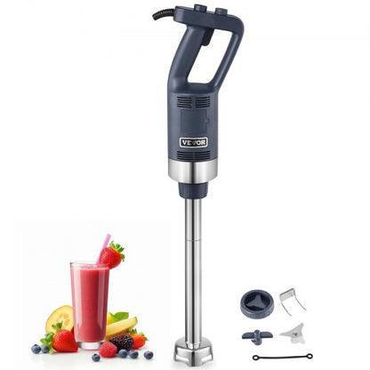Commercial Immersion Blender, 500W Heavy Duty Hand Mixer, 16 inch Stepless Variable Speed Mixer with Stainless Steel Blade, Multi-Purpose Portable Mixer for Soup, Sauces, Mashed Potatoes, Cream