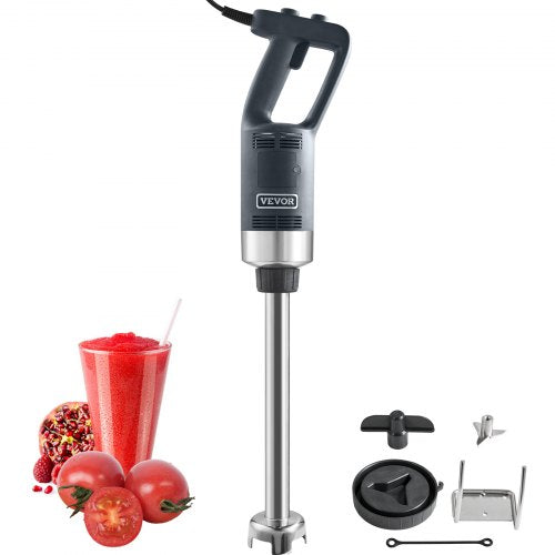 Commercial Immersion Blender, 750 Watt Heavy Duty Hand Mixer, Variable Speed Kitchen Stick Mixer with 304 Stainless Steel Blade, Multi-Purpose Portable Mixer for Soup, Smoothie, Puree, Baby Food