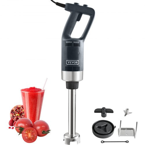 Commercial Immersion Blender, 750 Watt Heavy Duty Hand Mixer, Variable Speed Kitchen Stick Mixer with 304 Stainless Steel Blade, Multi-Purpose Portable Mixer for Soup, Smoothie, Puree, Baby Food