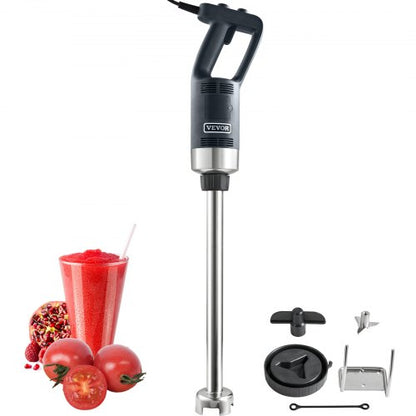 Kommersiell stavmixer, 500 watt kraftig handmixer, köksstavsmixer med variabel hastighet och kniv i 304 rostfritt stål, bärbar multifunktionell mixer för soppa, smoothie, puré, barnmat