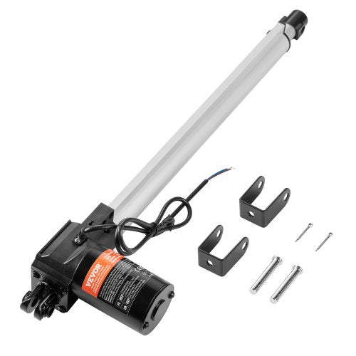 Linear Actuator 12V 40.6 cm Heavy Duty 598.8 kg/6000N 0.5 cm/s IP44 Protection